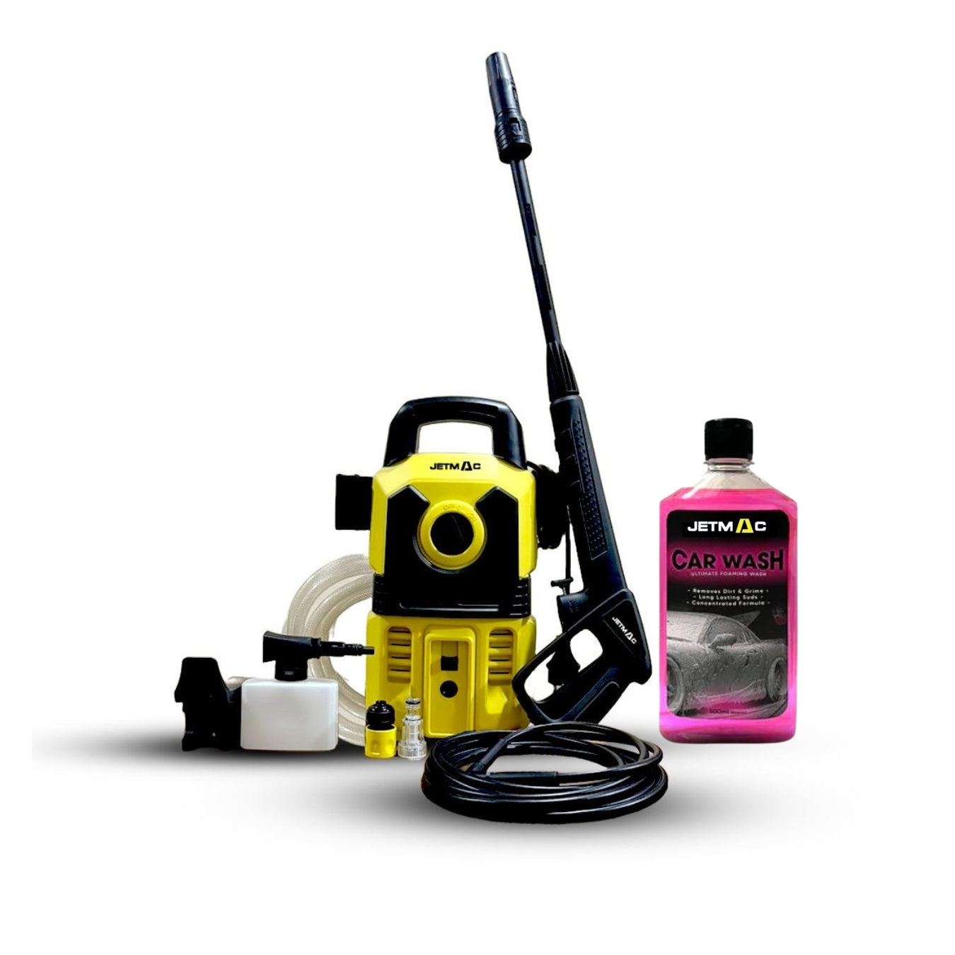 Jetmac High Pressure Washer + Jetmac Foaming Shampoo - 500ml