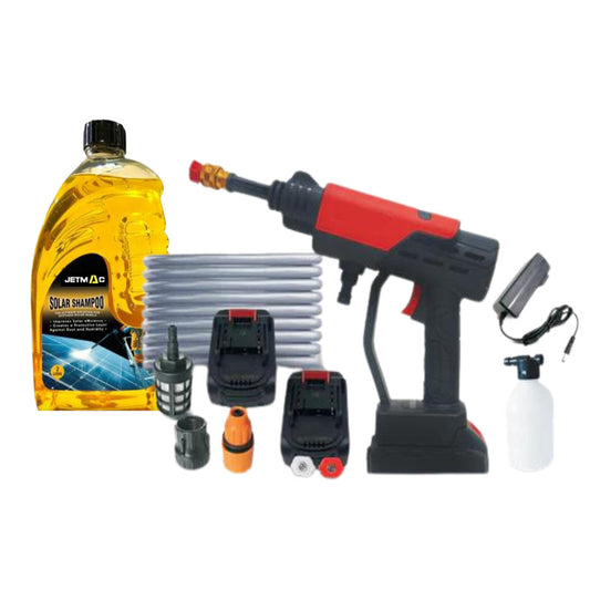 Jetmac Cordless Pressure Washer Double Battery + Solar Shampoo