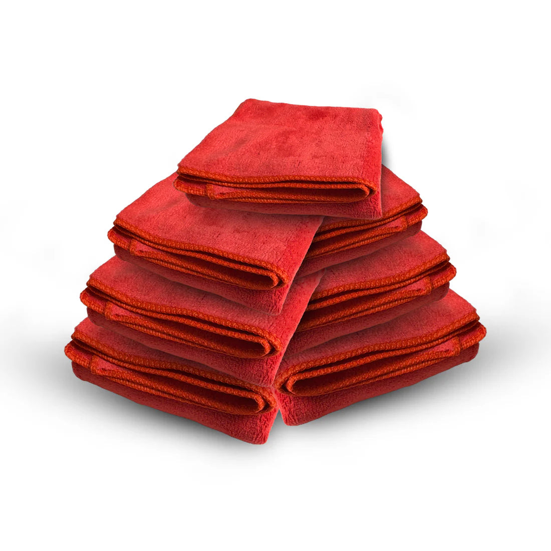 Jetmac Microfiber Towel Red(Wet and Dry)-40*40cm 400GSM Pack of 7